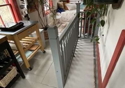 Office is available upon request. Otherwise, the hatch is closed to the staircase.