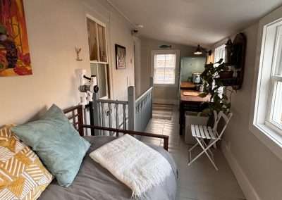 Looking into kitchenette area from the daybed